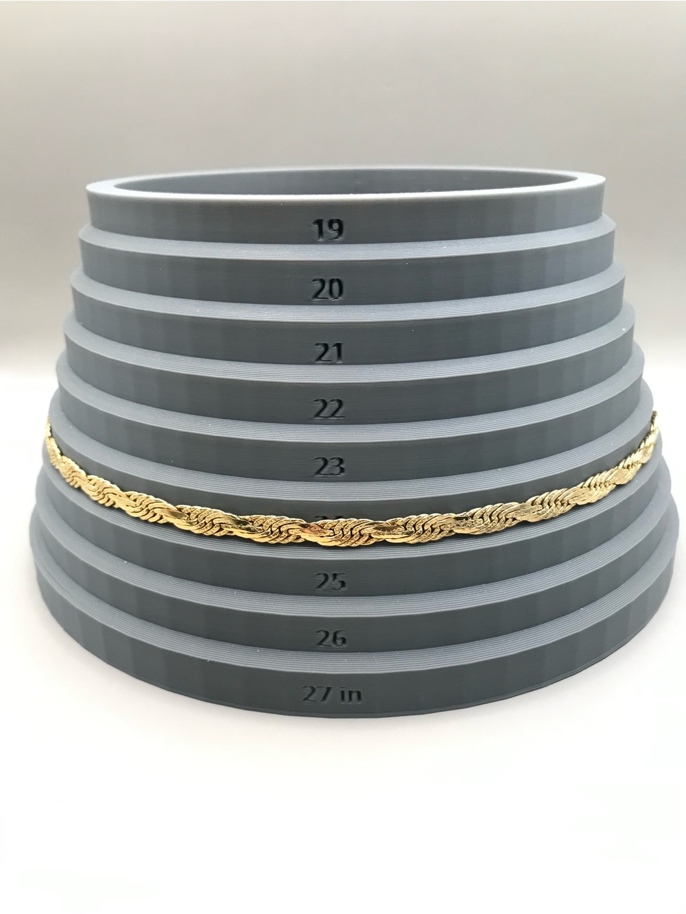 Classic Gold-Tone Rope Twist Chain Necklace - Picture 6 of 7